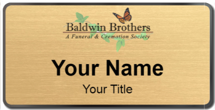Custom name badges for Baldwin Brothers Funeral & Cremation