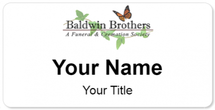 Custom name badges for Baldwin Brothers Funeral & Cremation