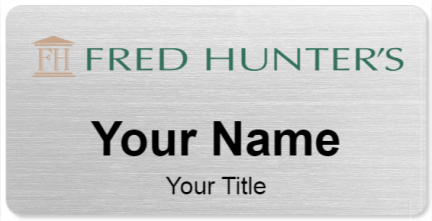 Custom name badges for Fred Hunters