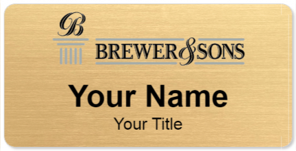 Custom name badges for Brewer & Sons Funeral Homes