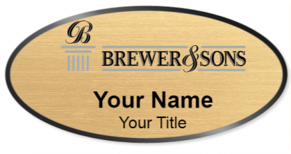 Custom name badges for Brewer & Sons Funeral Homes