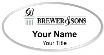 Custom name badges for Brewer & Sons Funeral Homes