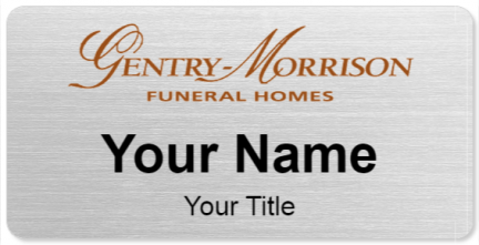 Custom name badges for Gentry Morrison Funeral Homes