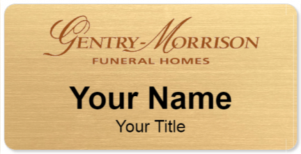 Custom name badges for Gentry Morrison Funeral Homes