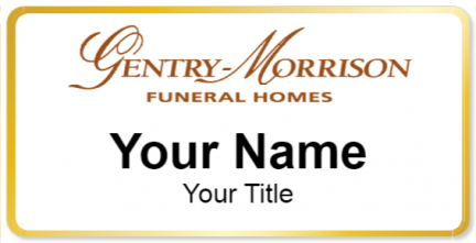 Custom name badges for Gentry Morrison Funeral Homes