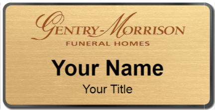 Custom name badges for Gentry Morrison Funeral Homes