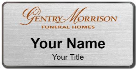 Custom name badges for Gentry Morrison Funeral Homes
