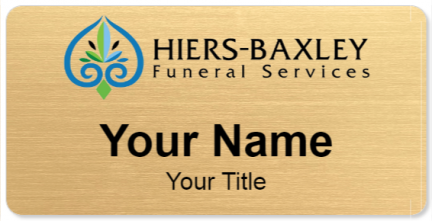 Custom name badges for HiersBaxley Funeral Services