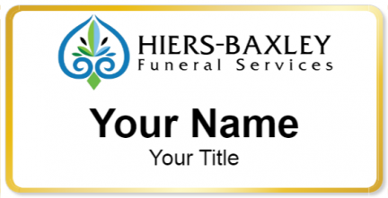 Custom name badges for HiersBaxley Funeral Services