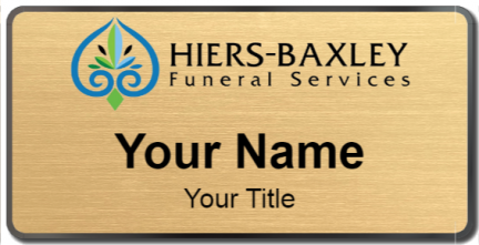Custom name badges for HiersBaxley Funeral Services