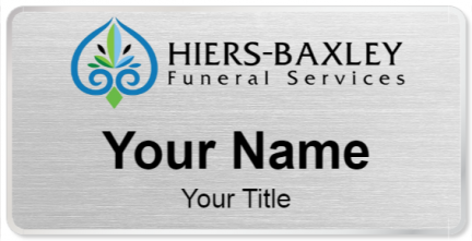 Custom name badges for HiersBaxley Funeral Services
