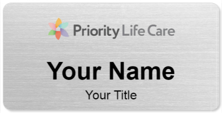 Custom name badges for Priority Life Care
