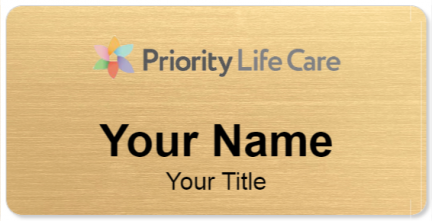 Custom name badges for Priority Life Care