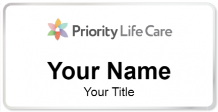 Custom name badges for Priority Life Care