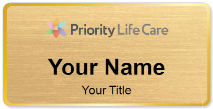 Custom name badges for Priority Life Care