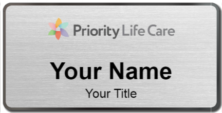 Custom name badges for Priority Life Care