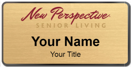 Custom name badges for New Perspective Senior Living
