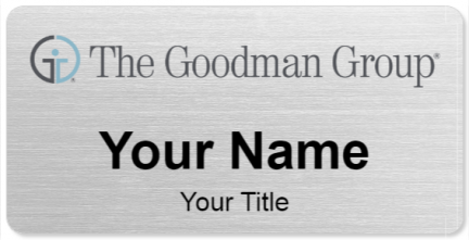 Custom name badges for The Goodman Group