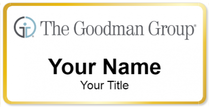 Custom name badges for The Goodman Group