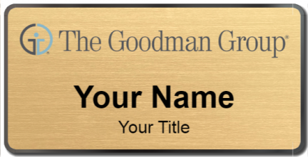 Custom name badges for The Goodman Group