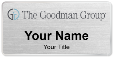 Custom name badges for The Goodman Group