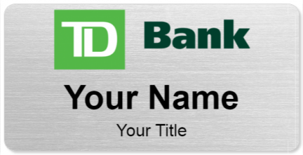 Custom name badges for TD Bank