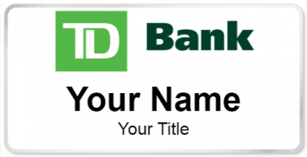 Custom name badges for TD Bank