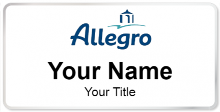 Custom name badges for Allegro Senior Living