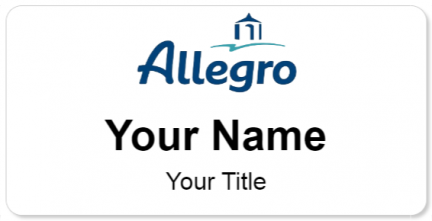 Custom name badges for Allegro Senior Living