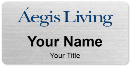 Custom name badges for Aegis Living