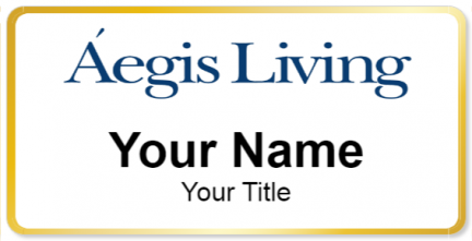 Custom name badges for Aegis Living