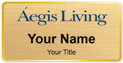 Custom name badges for Aegis Living