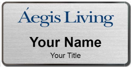 Custom name badges for Aegis Living