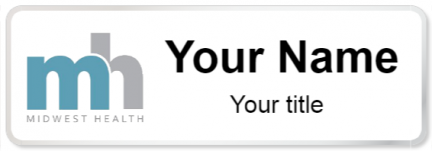 Custom name badges for Midwest Health