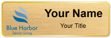 Custom name badges for Blue Harbor Senior Living