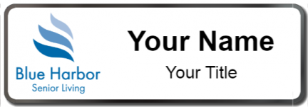 Custom name badges for Blue Harbor Senior Living