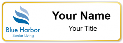 Custom name badges for Blue Harbor Senior Living