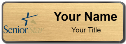 Custom name badges for Senior Star