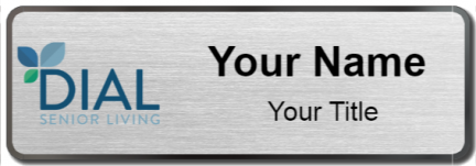 Custom name badges for Dial Retirement Communities