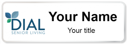 Custom name badges for Dial Retirement Communities