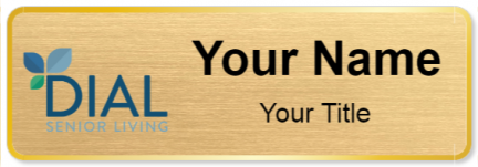 Custom name badges for Dial Retirement Communities