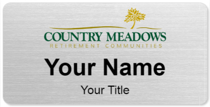Custom name badges for Country Meadows Retirement Communities