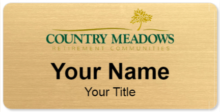 Custom name badges for Country Meadows Retirement Communities