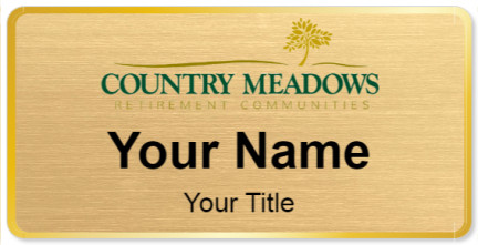 Custom name badges for Country Meadows Retirement Communities
