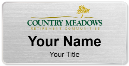 Custom name badges for Country Meadows Retirement Communities