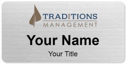 Custom name badges for Traditions Management