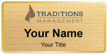 Custom name badges for Traditions Management