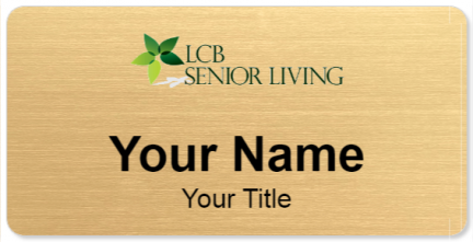 Custom name badges for LCB Senior Living