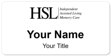 Custom name badges for Heritage Senior Living