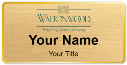 Custom name badges for Waltonwood Communities